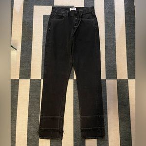 Agolde black straight jean